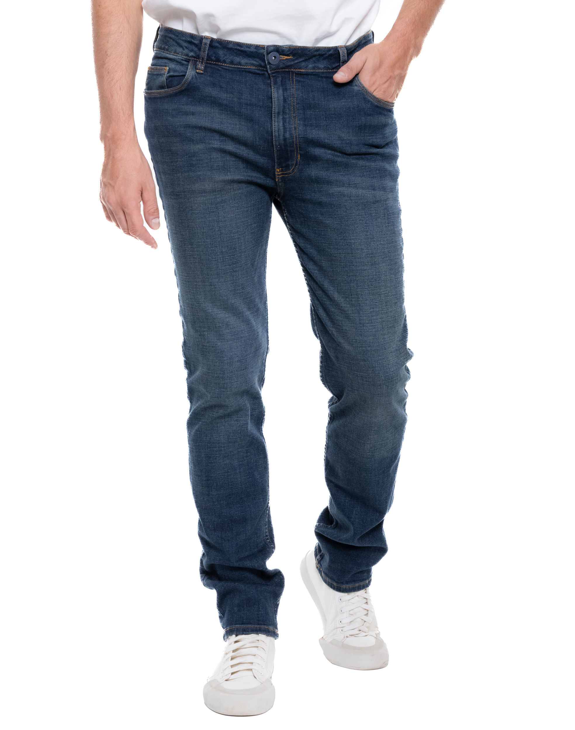 Brixton/Slim Fit Jeans Tono Oscuro
