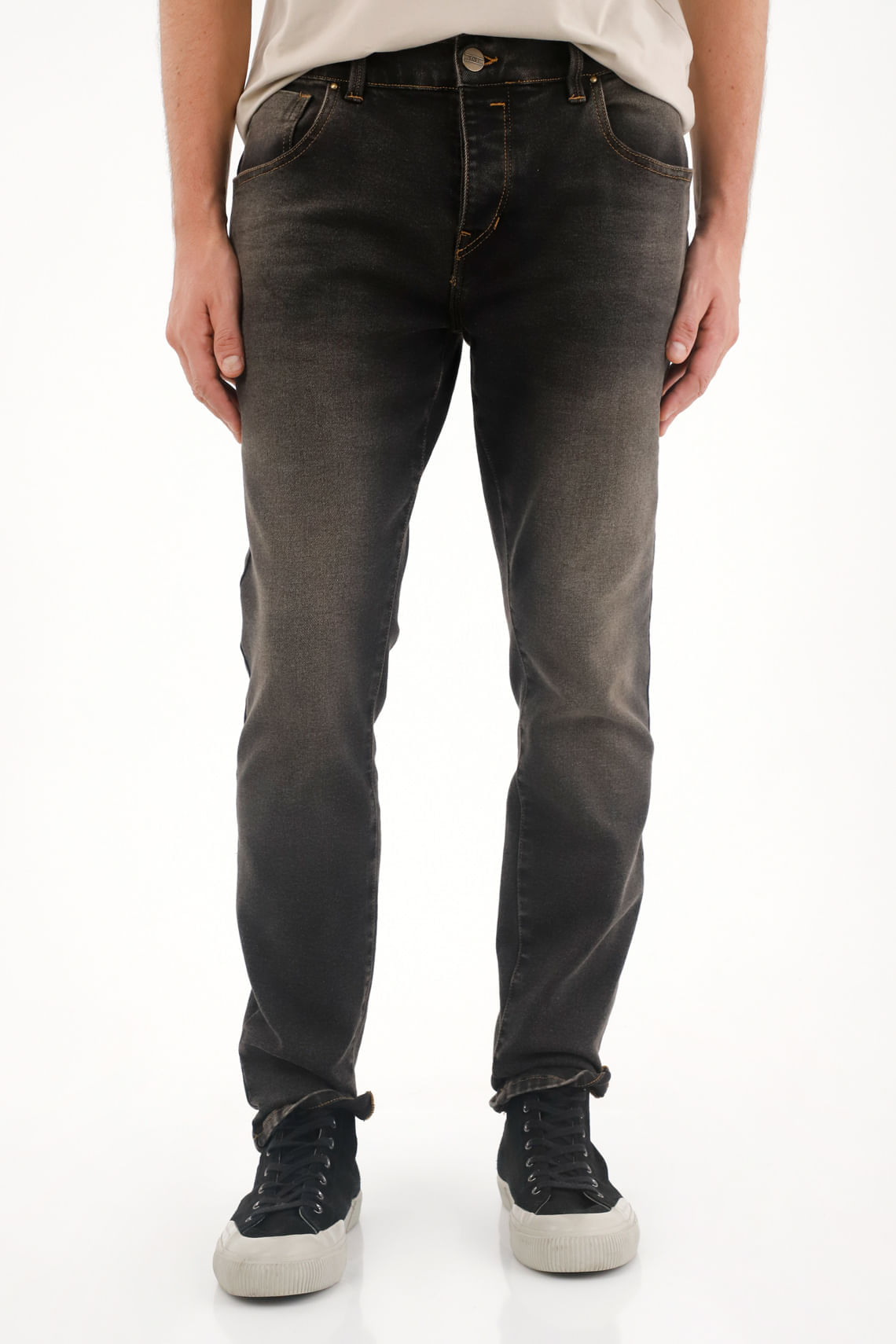 Jean Skinny black denim para hombre