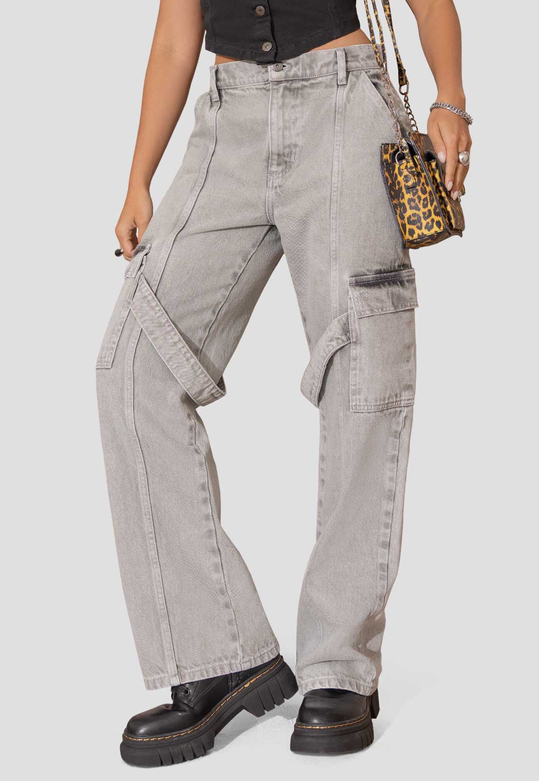 Jean Mujer Gris Claro Atypical 112648