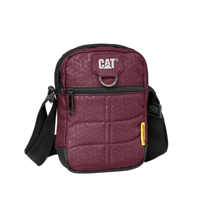 Bandolera Caterpillar Rodney Color Rojo Negro