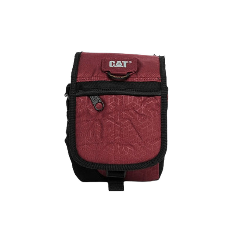 Bandolera Caterpillar Ronald Color Rojo Negro