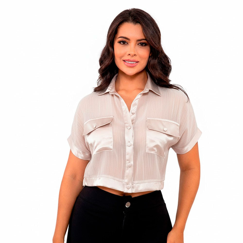 BLUSA INVERZA MUJER 73816 BEIGE