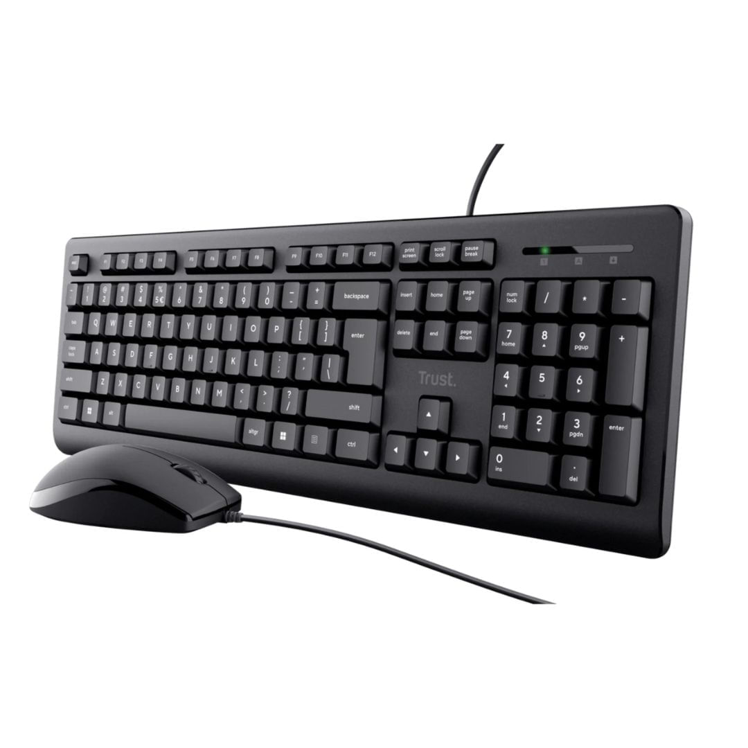 Combo Trust Teclado+Mouse Primo Alámbrico