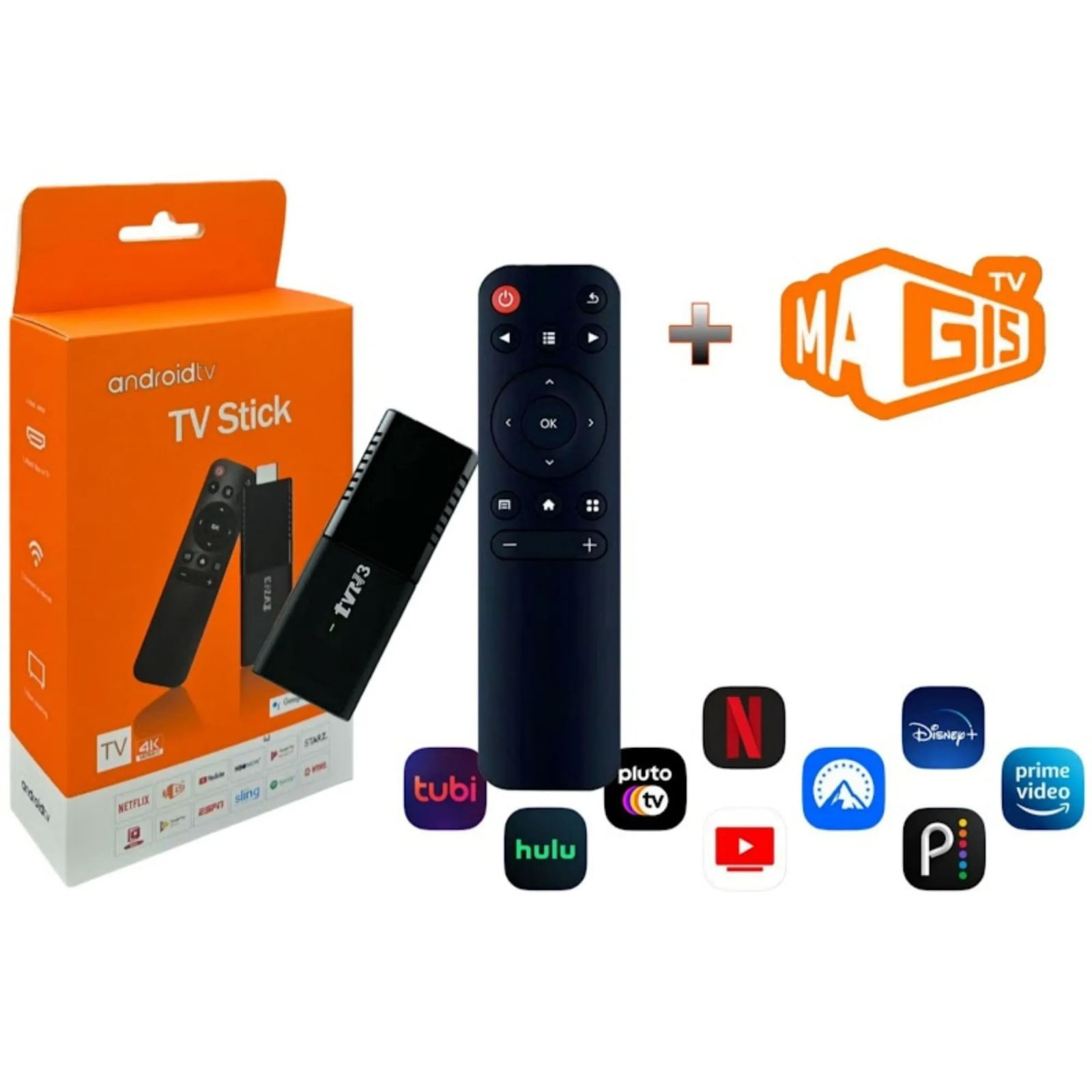 Smart Tv 4K Android TV  Stick 2G + 16G