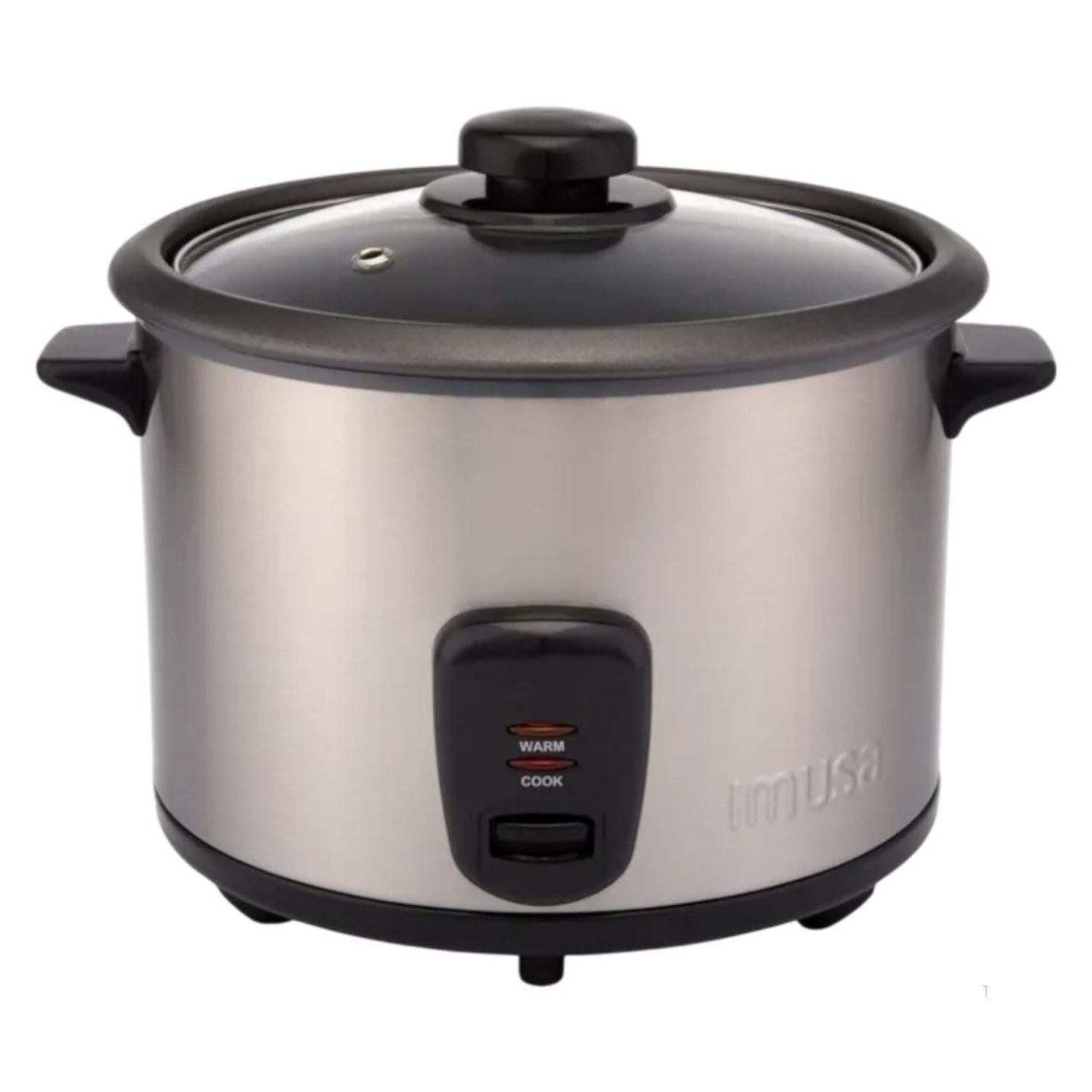 Olla Arrocera IMUSA 10 Tazas Inox con Vaporera Gris