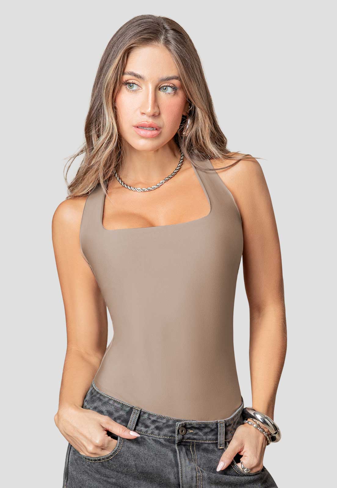 Body Mujer Café Pardo Atypical 107779
