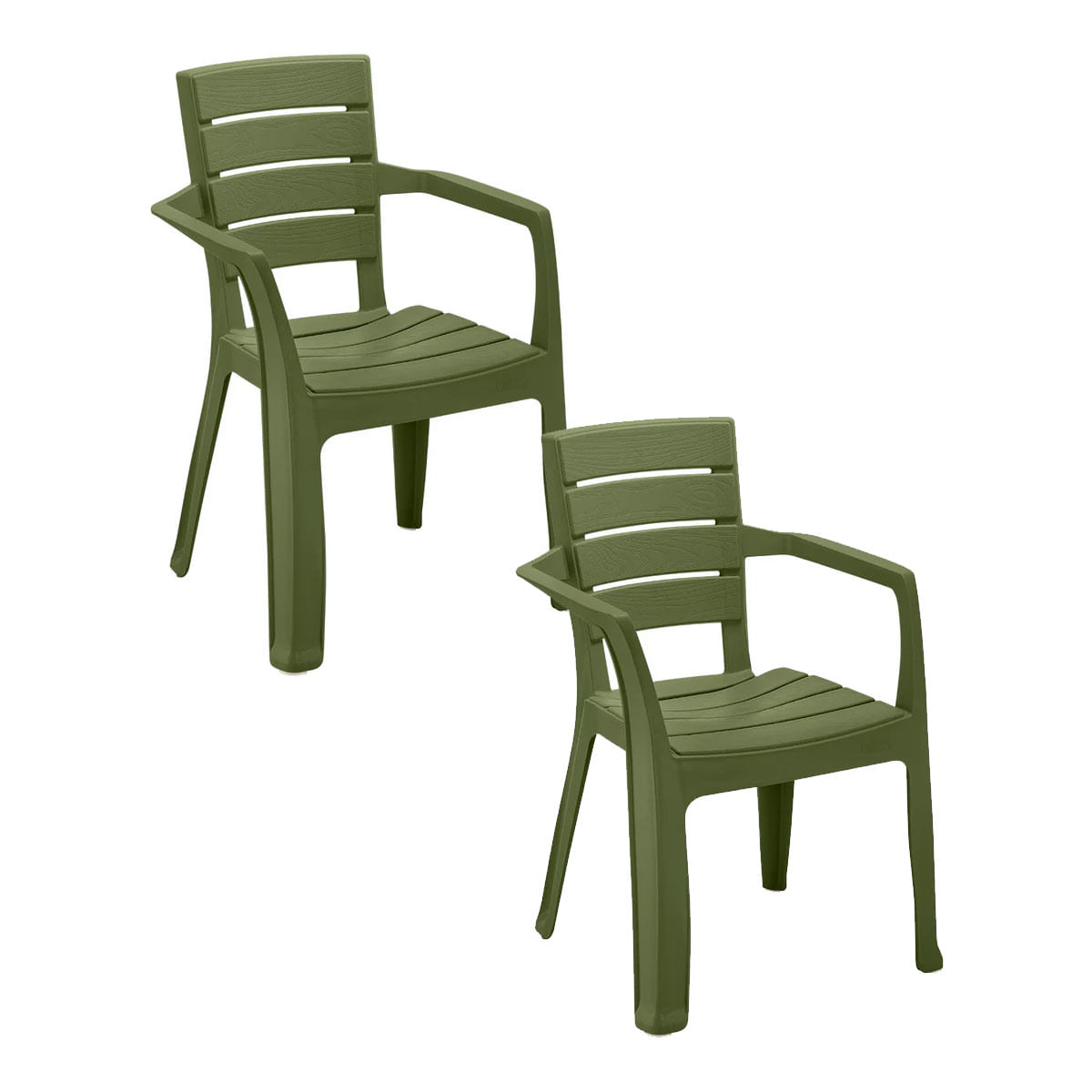 Silla Barú Con Brazos Verde Selva RIMAX X 2 Unid
