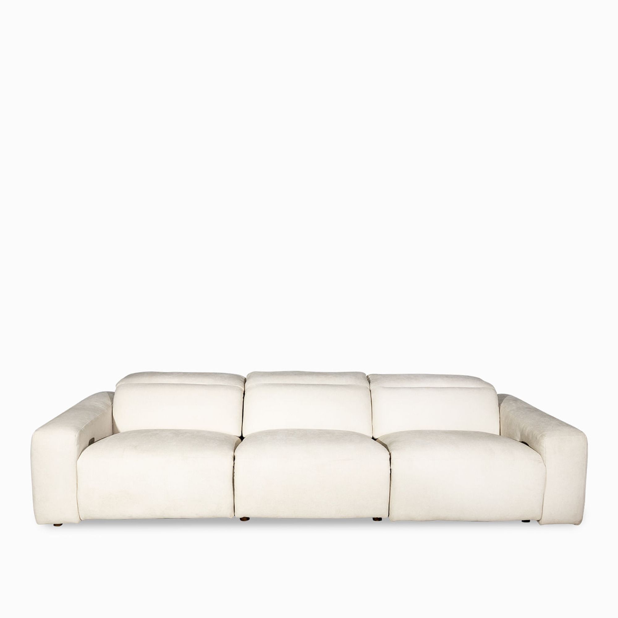 Sofá 3 puestos reclinable leo beige