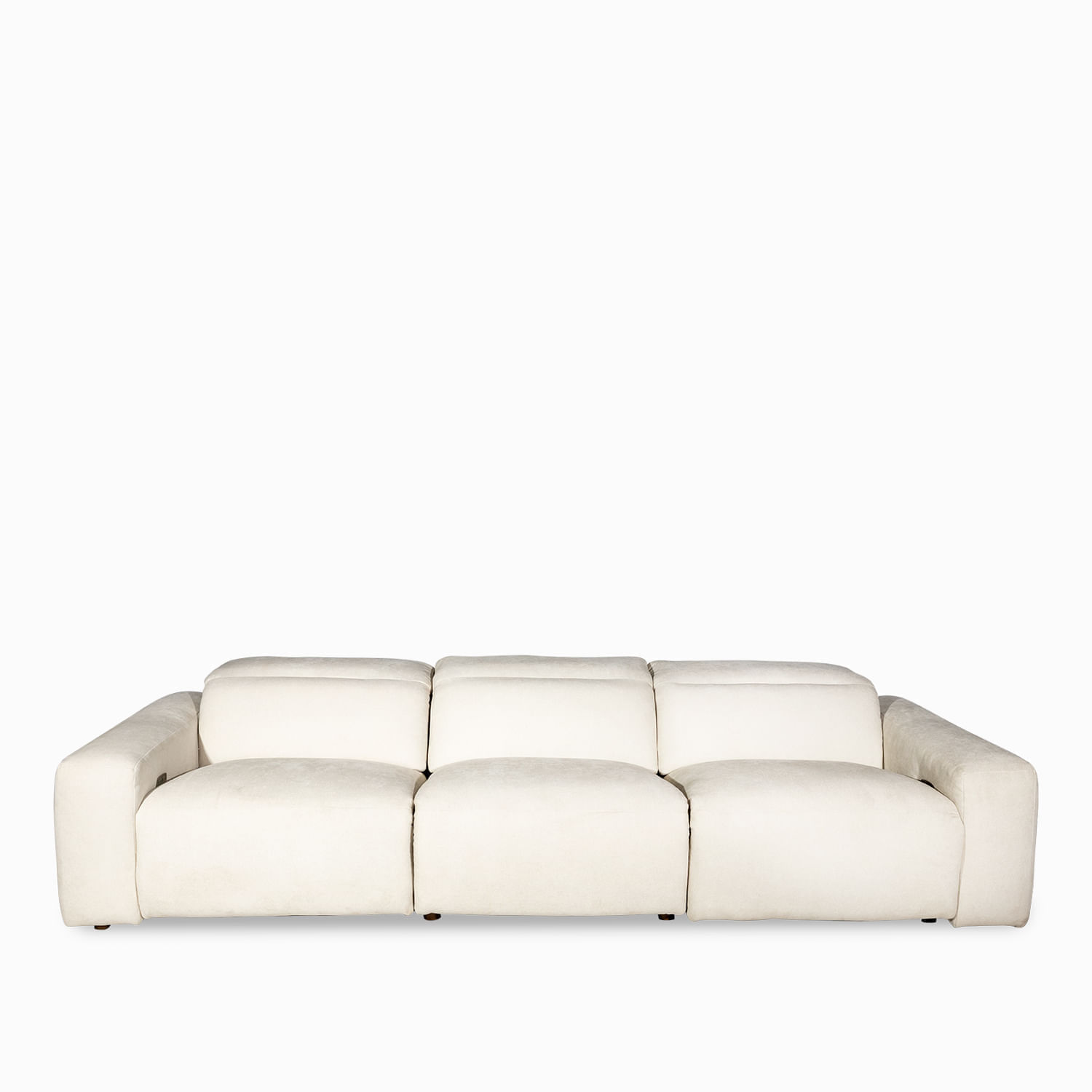 Sofá 3 puestos reclinable leo beige