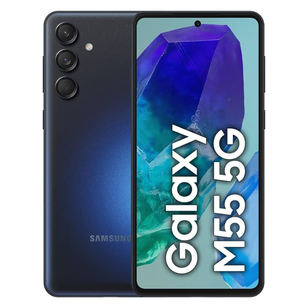 Celular Samsung M55 5G Dual Sim Snapdragon Super AMOLED+ 67” 120Hz 256GB /8GB 50MP OIS 5000mAh, Blk