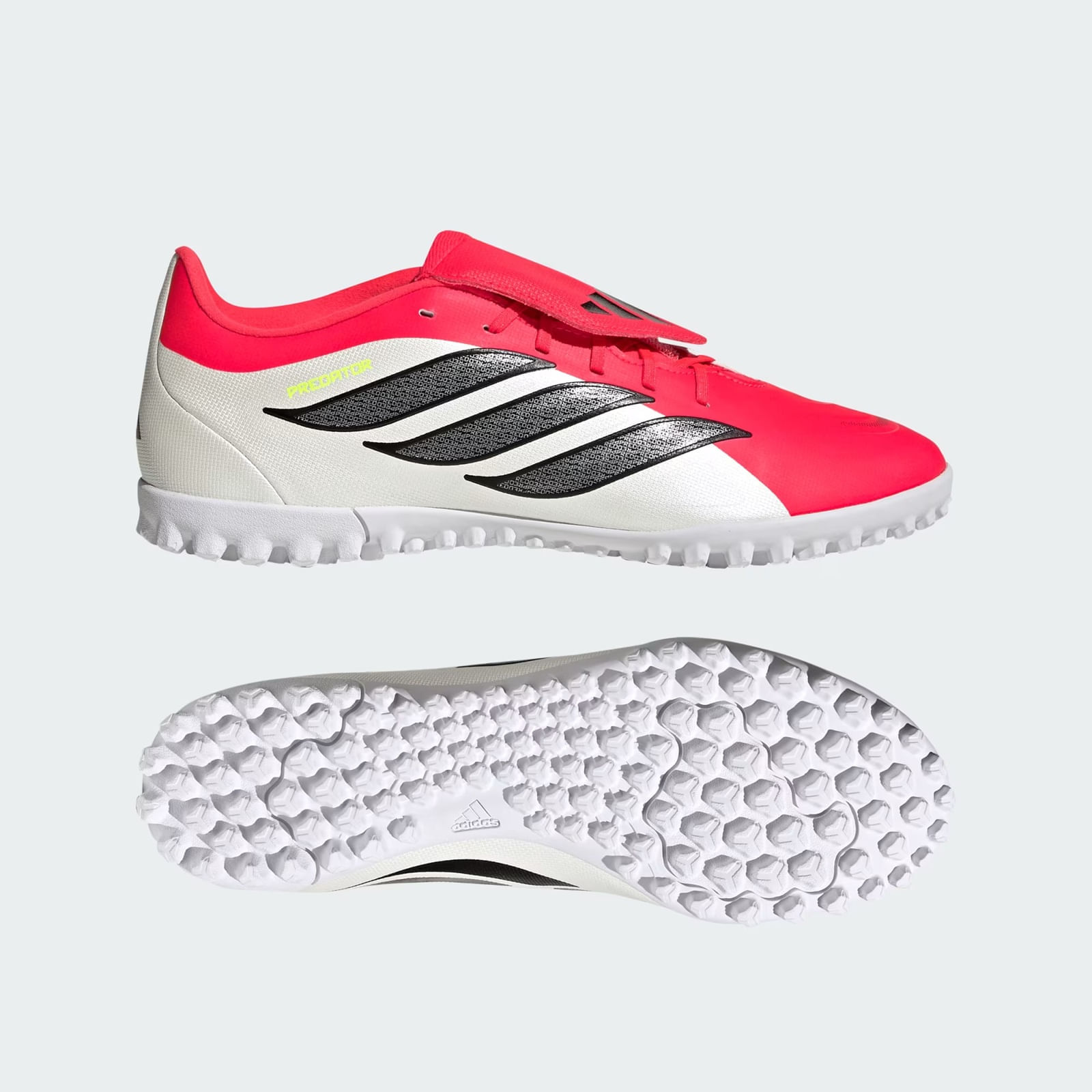 Guayos Adidas Hombre Predator JR5911 Blanco Rojo Futbol