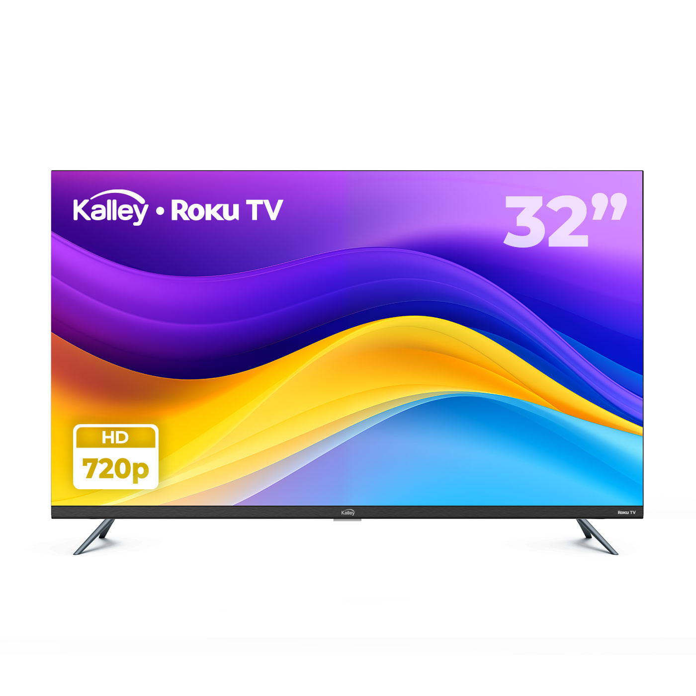 TV KALLEY 32" Pulgadas 80 cm K-RTV32HD Smart TV Roku TV