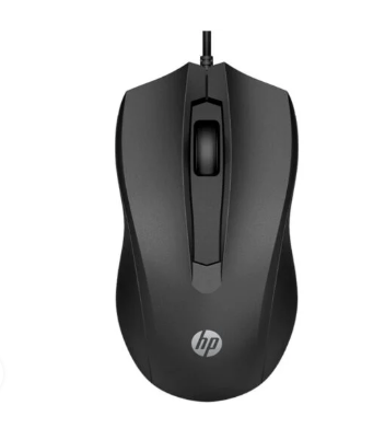 Mouse Hp 100 Alámbrico -Negro