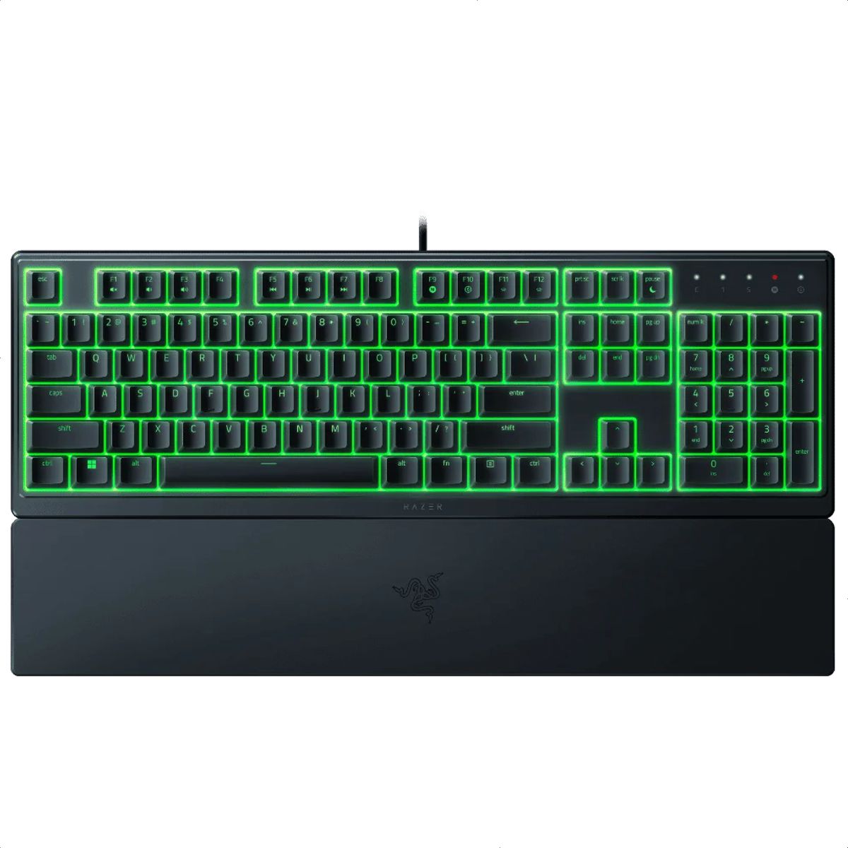 Razer Teclado Ornata V3 X RGB low-profile, silencioso, reposamuñecas ergonómico, En Espñaol