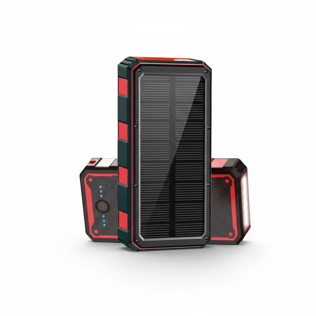 Power Bank Solar 25.000mAh Rugerizado Carga Rápida USB Dual