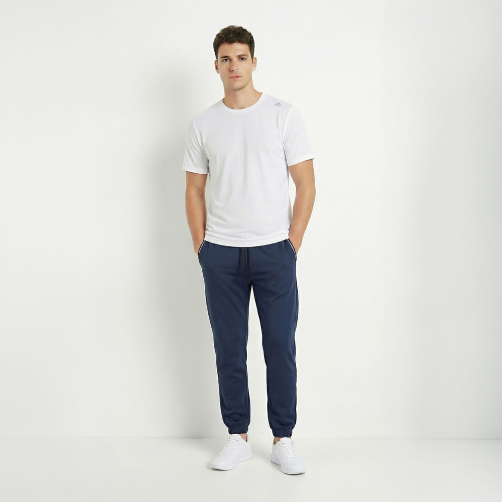 Camiseta manga corta deportiva blanca para hombre