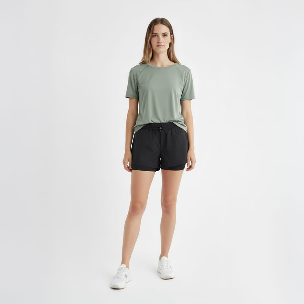 Short deportivo negro para mujer