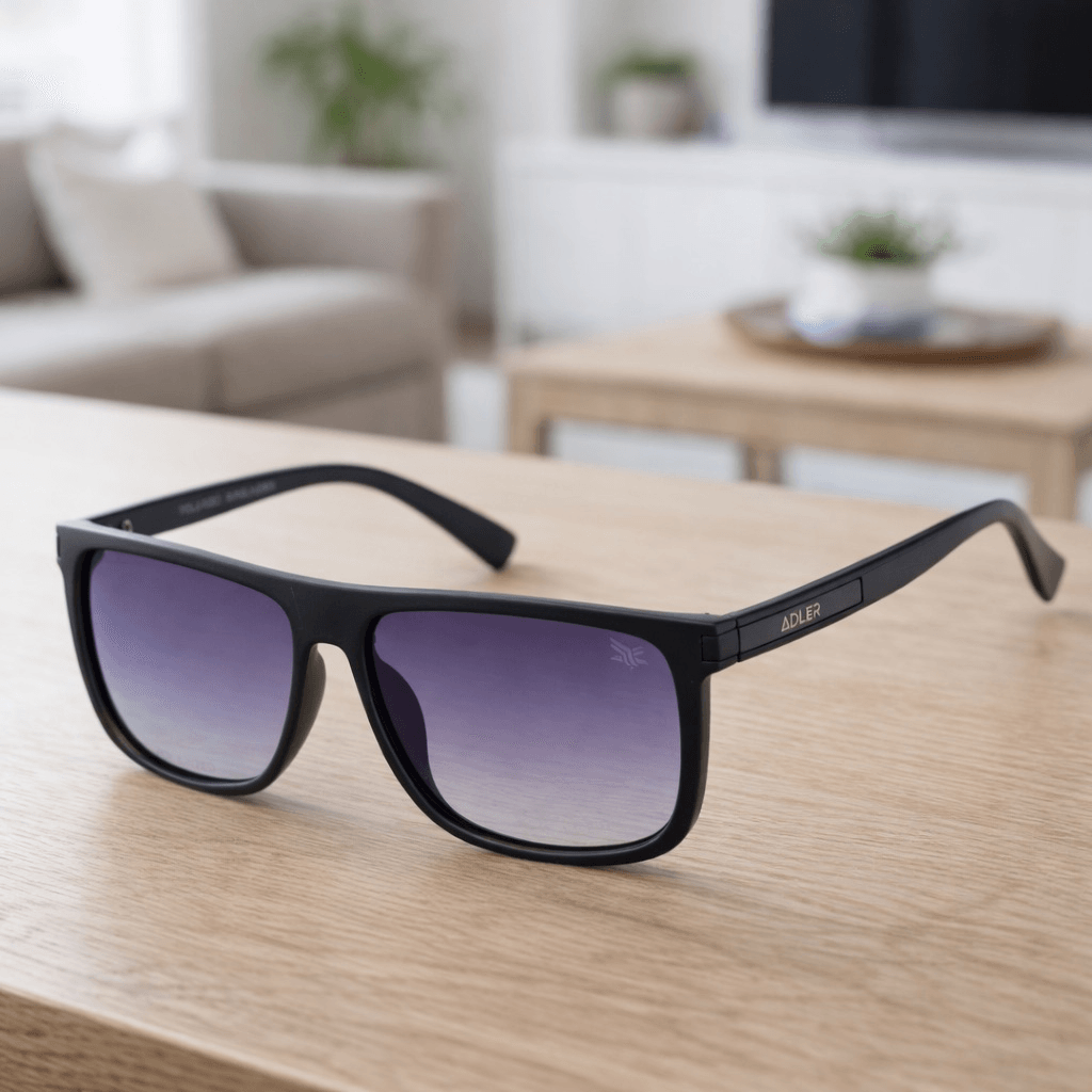 Gafas Polarizadas Adler UV400 Protección Total, Visión Nítida y Sin Reflejos Ref. 845 Negro Vidrio Espejo