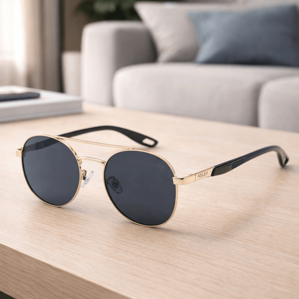 Gafas Polarizadas Adler UV400 Protección Total, Visión Nítida y Sin Reflejos Ref. 848 Dorado