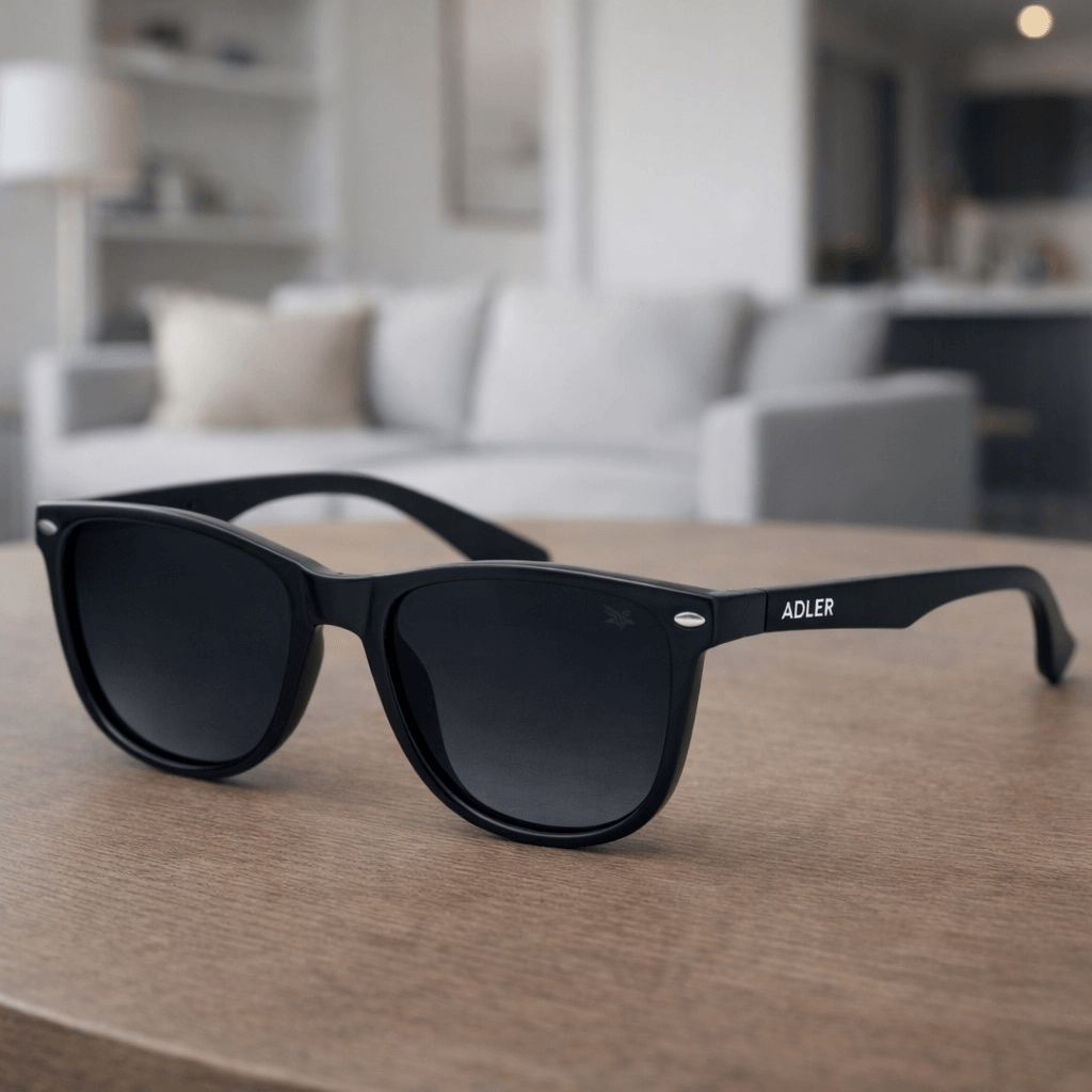 Gafas Polarizadas Adler UV400 Protección Total, Visión Nítida y Sin Reflejos Ref. 840 Negro Gris