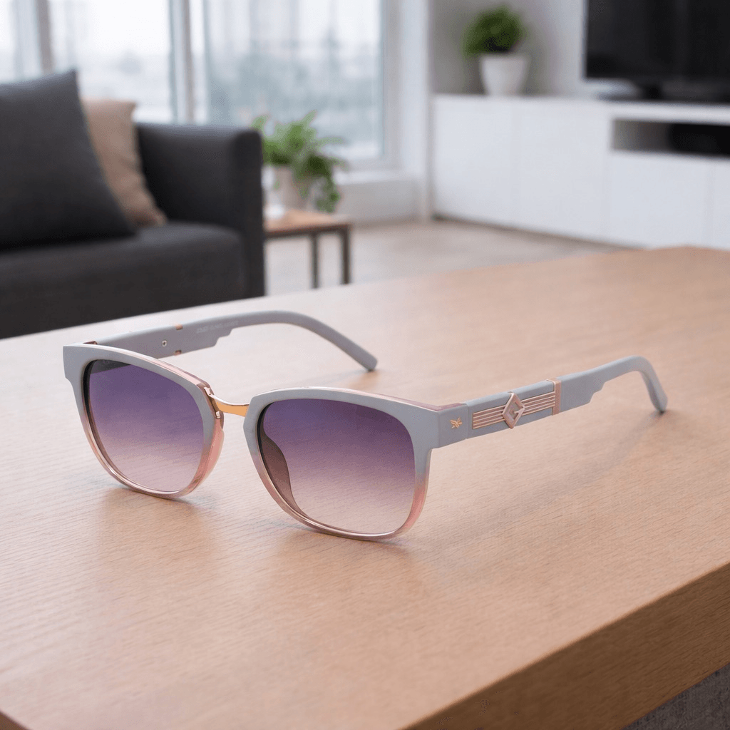 Gafas Polarizadas Adler UV400 Protección Total, Visión Nítida y Sin Reflejos Ref. 835 Gris Rosado