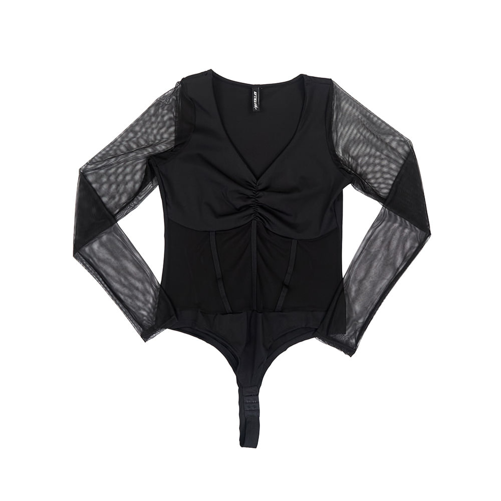 BLUSA INVERZA MUJER 82193 NEGRO