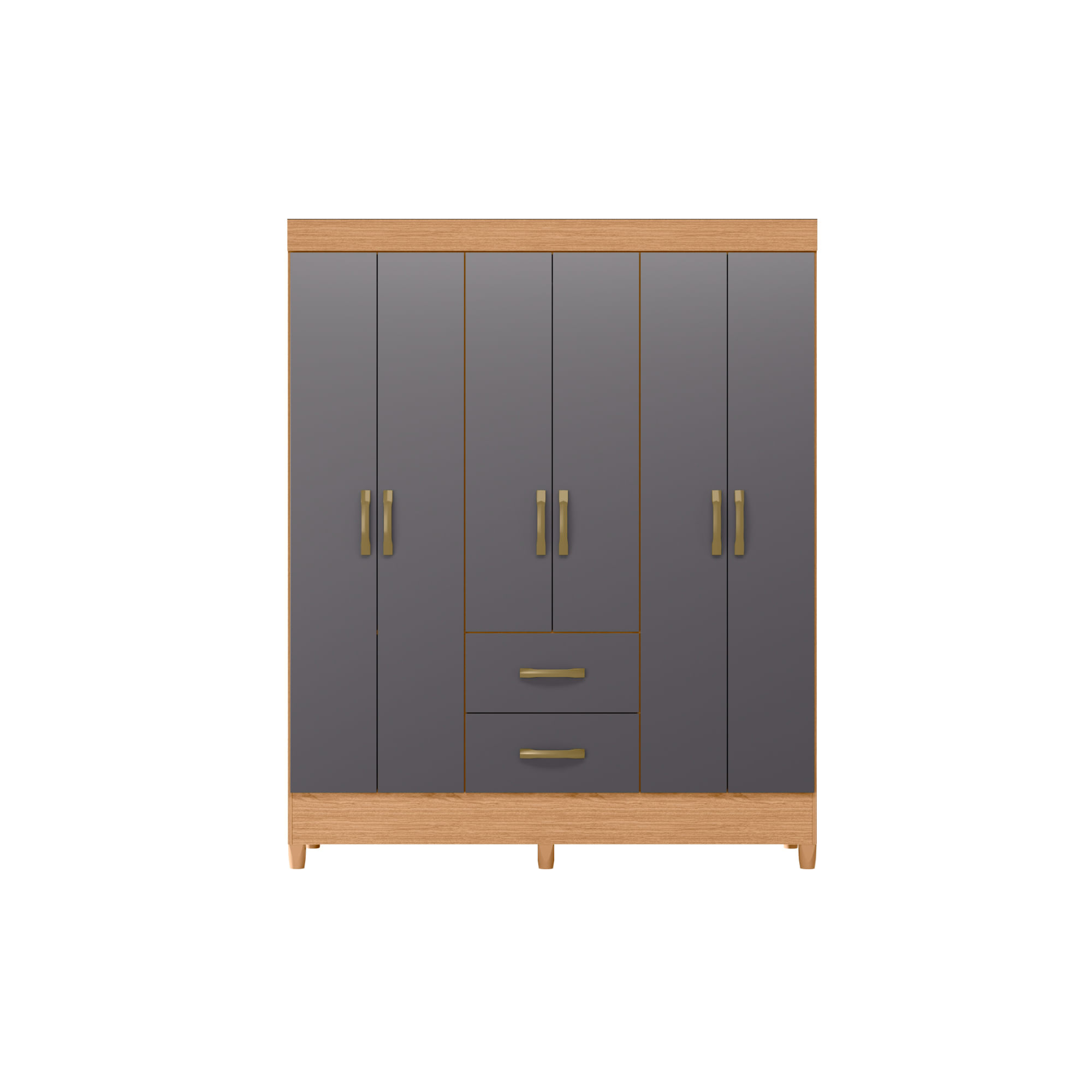 Ropero Mobi 6 Puertas Titanium