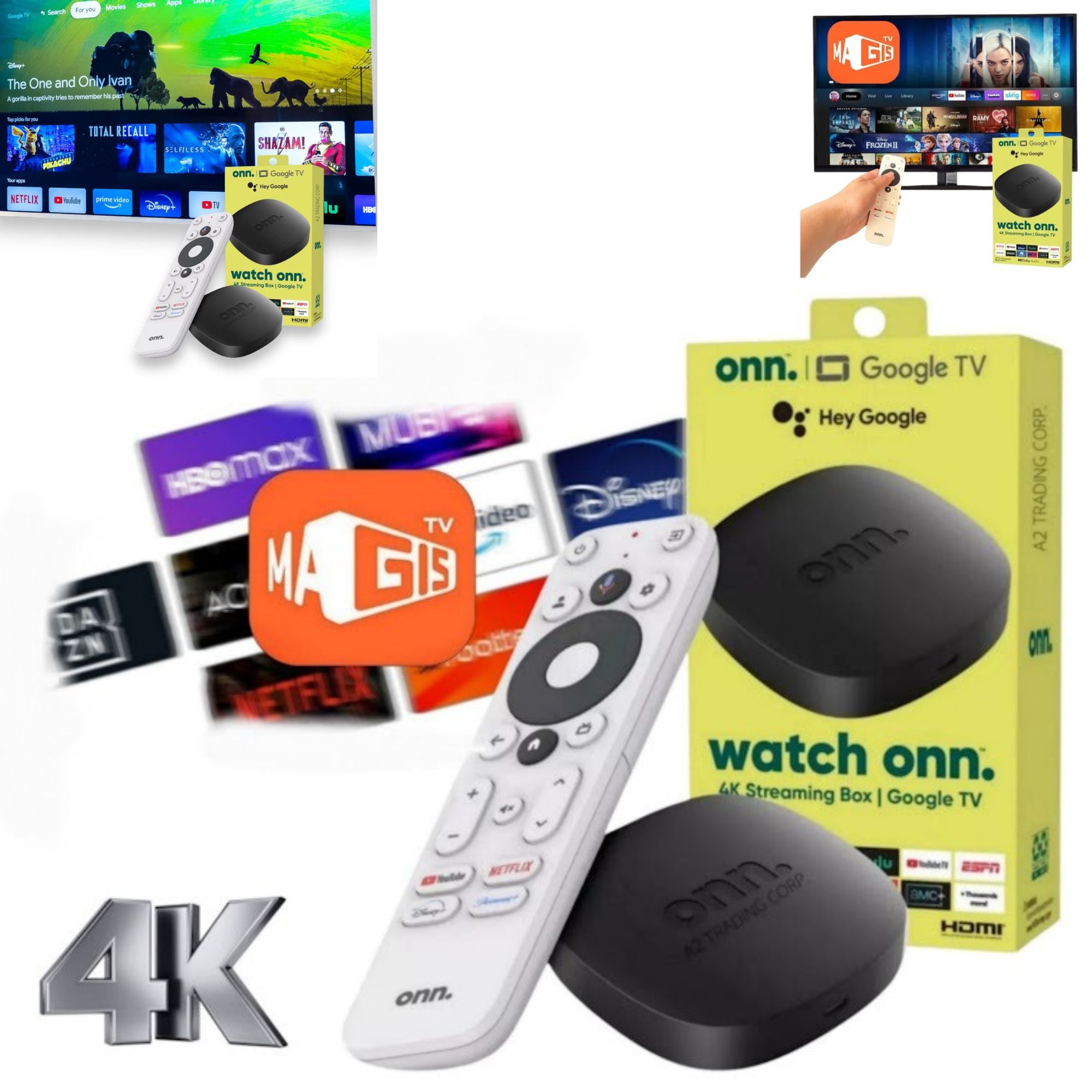 Convertidor Smart Tv Onn Google Convertidor Smart Tv 4K Magis TV Convertidor Smart Tv
