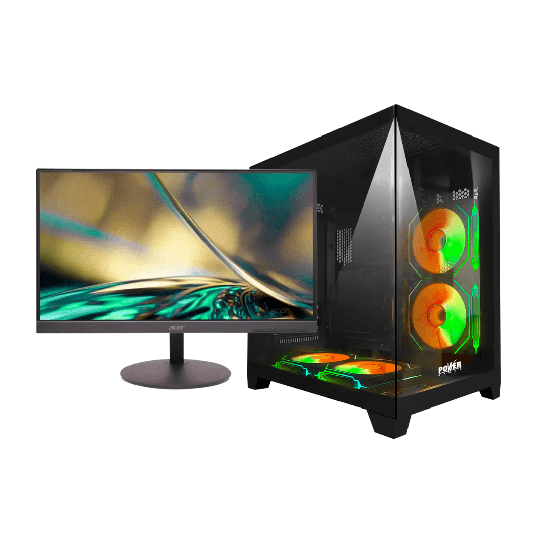 Computador GAMER Amd Ryzen 7 8700F 9060Xt 8Gb 16Gb 512Gb - Monitor Acer 21.5