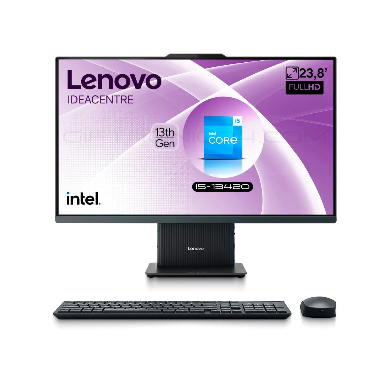 Computador All In One Lenovo 27IRH9 Intel i5-13420H Ram 16GB 512GB Gris Luna