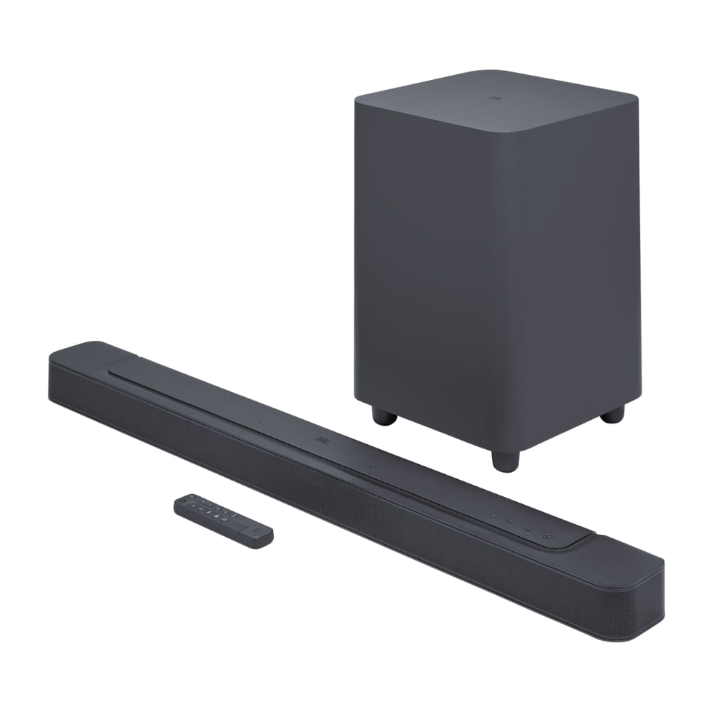 Barra de Sonido JBL BAR 500 PRO 5.1 Dolby Atmos® 590W Subwoofer 10” Wi-Fi Multibeam™ PureVoice HDMI eARC