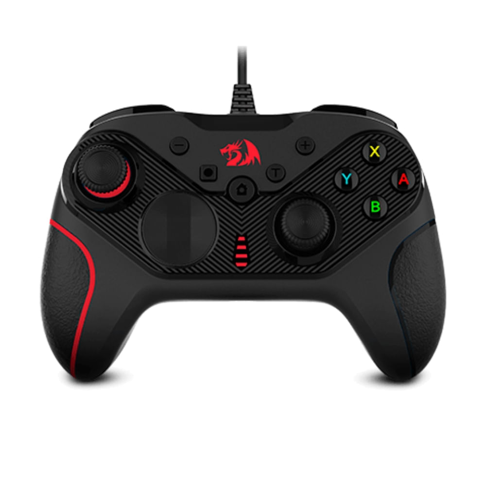 Redragon Control Gamepad Rift G710 4 Macros Turbo Vibración Dual Plug&Play PC Switch PS3