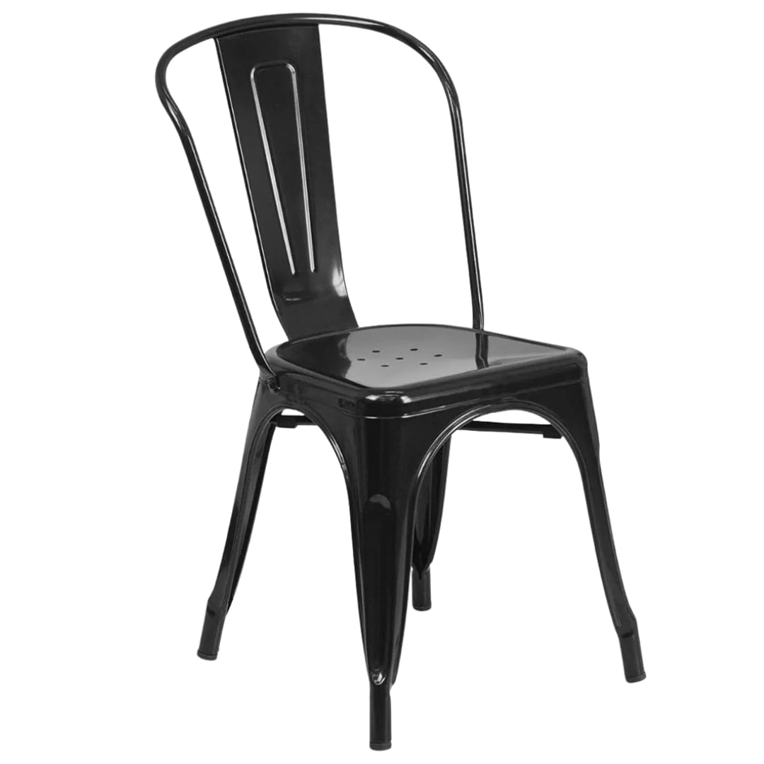 Silla Metal Tolix Negra