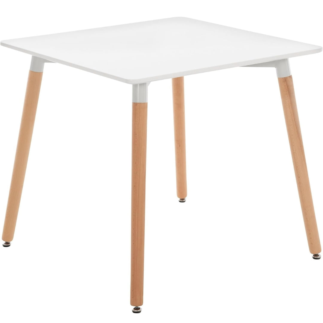 Mesa Eames Cuadrada Blanca 80 × 80 × 75 cm