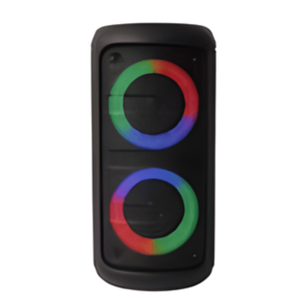 Parlante Portatil Bluetooth 3"X2 Torre Luz Circular Doble