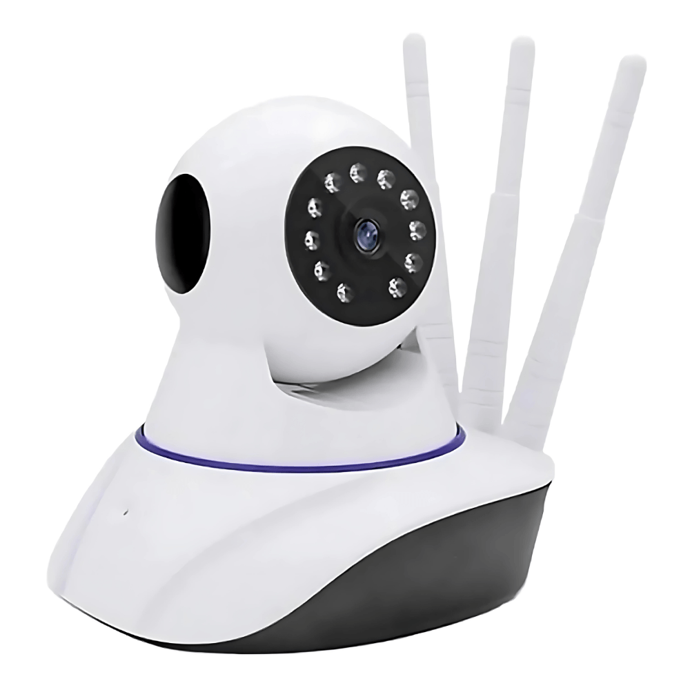 Camara Seguridad 3 Antenas Vision Nocturna Deteccion Movimiento Microfono Altavoz
