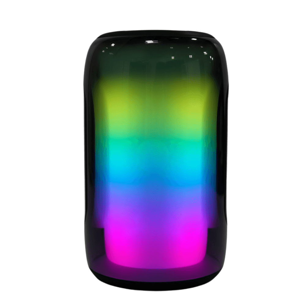 Bafle Altavoz Portatil Iluminacion LED Sonido Envolvente 3 Pulgadas Negro