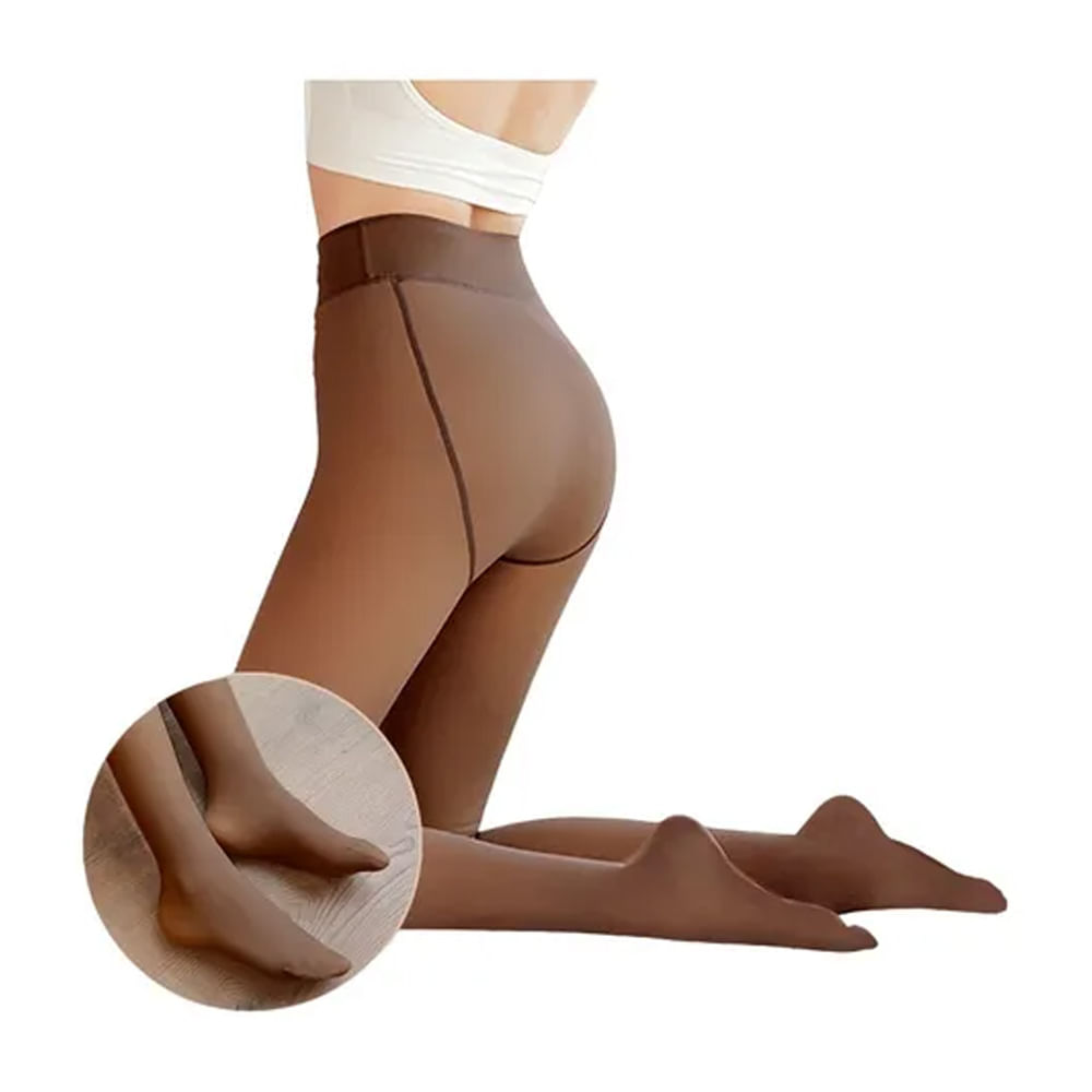 Medias Calentadoras Tipo Velada Clasica 80g Nylon
