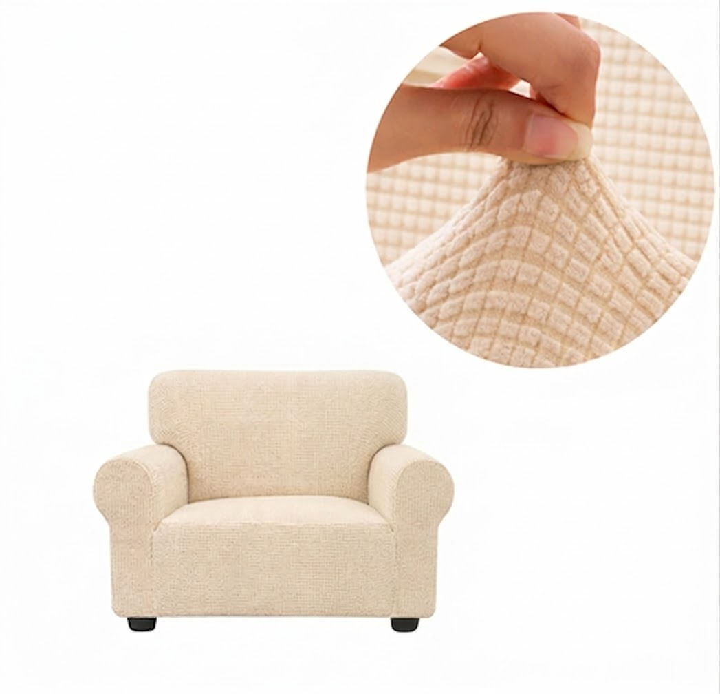 Cubre Sofa Funda Elastica Universal Ajustable 120cmX80cm Beige