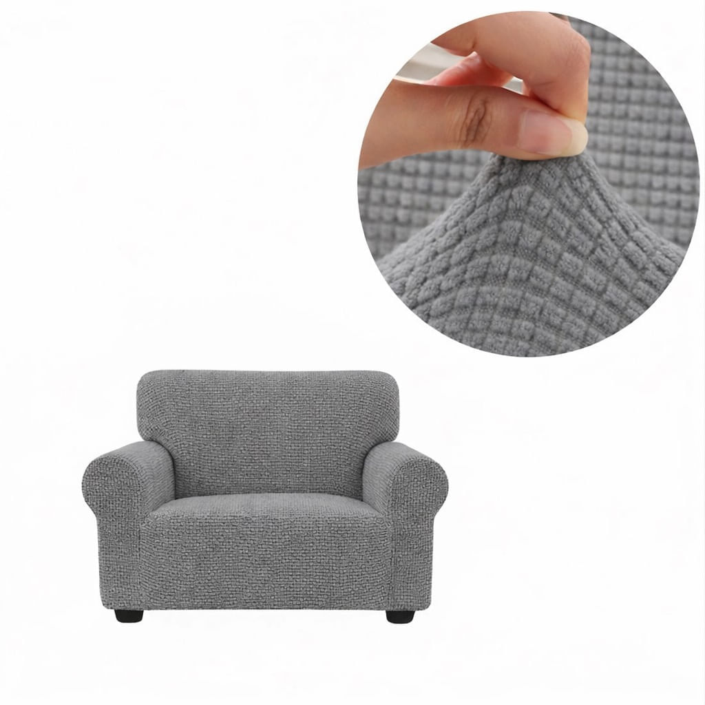 Cubre Sofa Funda Elastica Universal Ajustable 120cmX80cm Gris