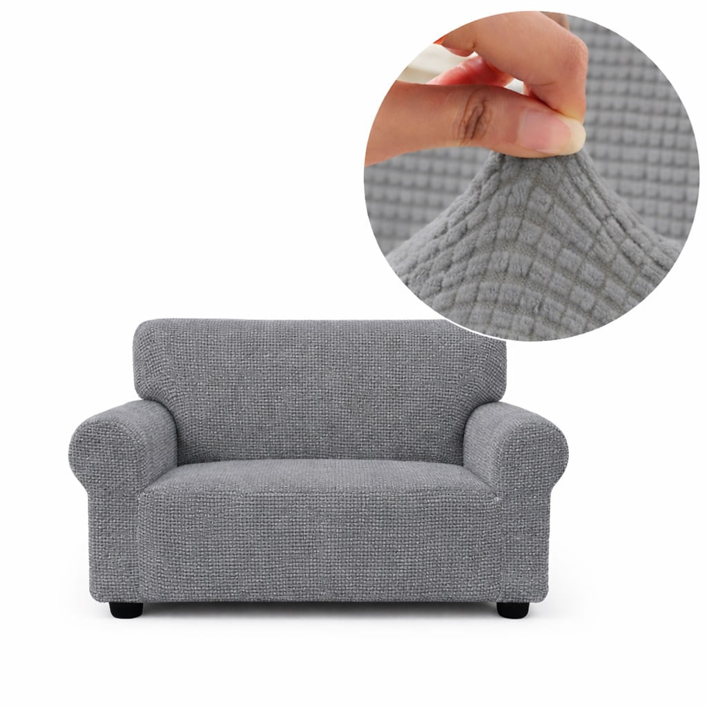 Cubre Sofa Funda Elastica Universal Ajustable 130cmX110cm Gris