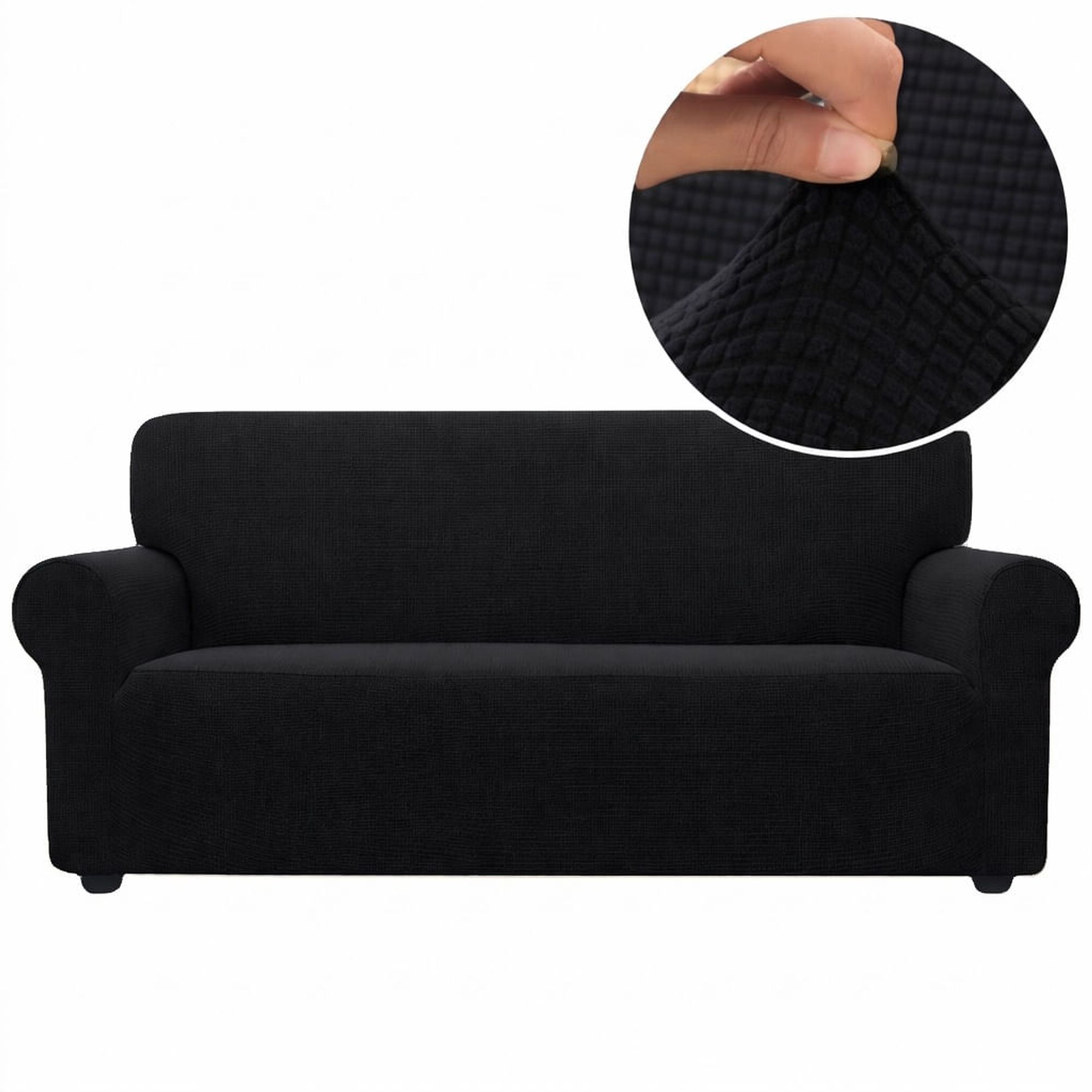 Cubre Sofa Funda Elastica Universal Ajustable 170cmX130cm Negro
