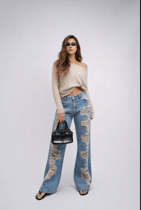 Jean Dama wid leg Roto 715051