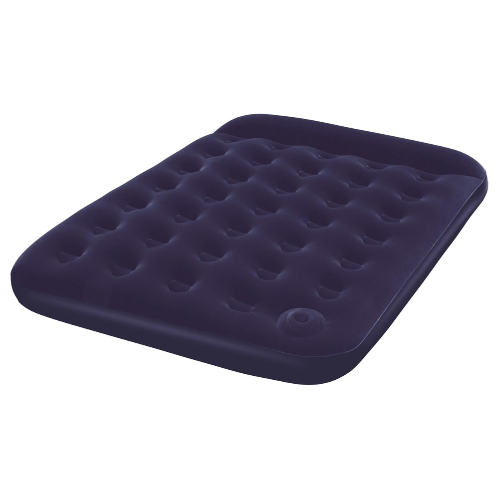 Colchon Inflable Portatil Doble Descanso Comodo Superficie Acolchada Vinilo Resistente Hogar Viaje