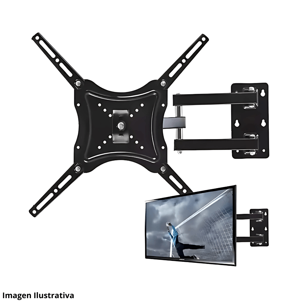 Soporte Articulado Pared Televisor Eje Plastico Angulo 14-55 Pulgadas