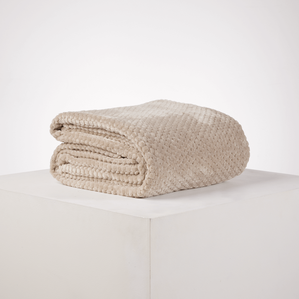 Cobija Flannel Jacq Bee Essencial 280 gr Gris Cálido
