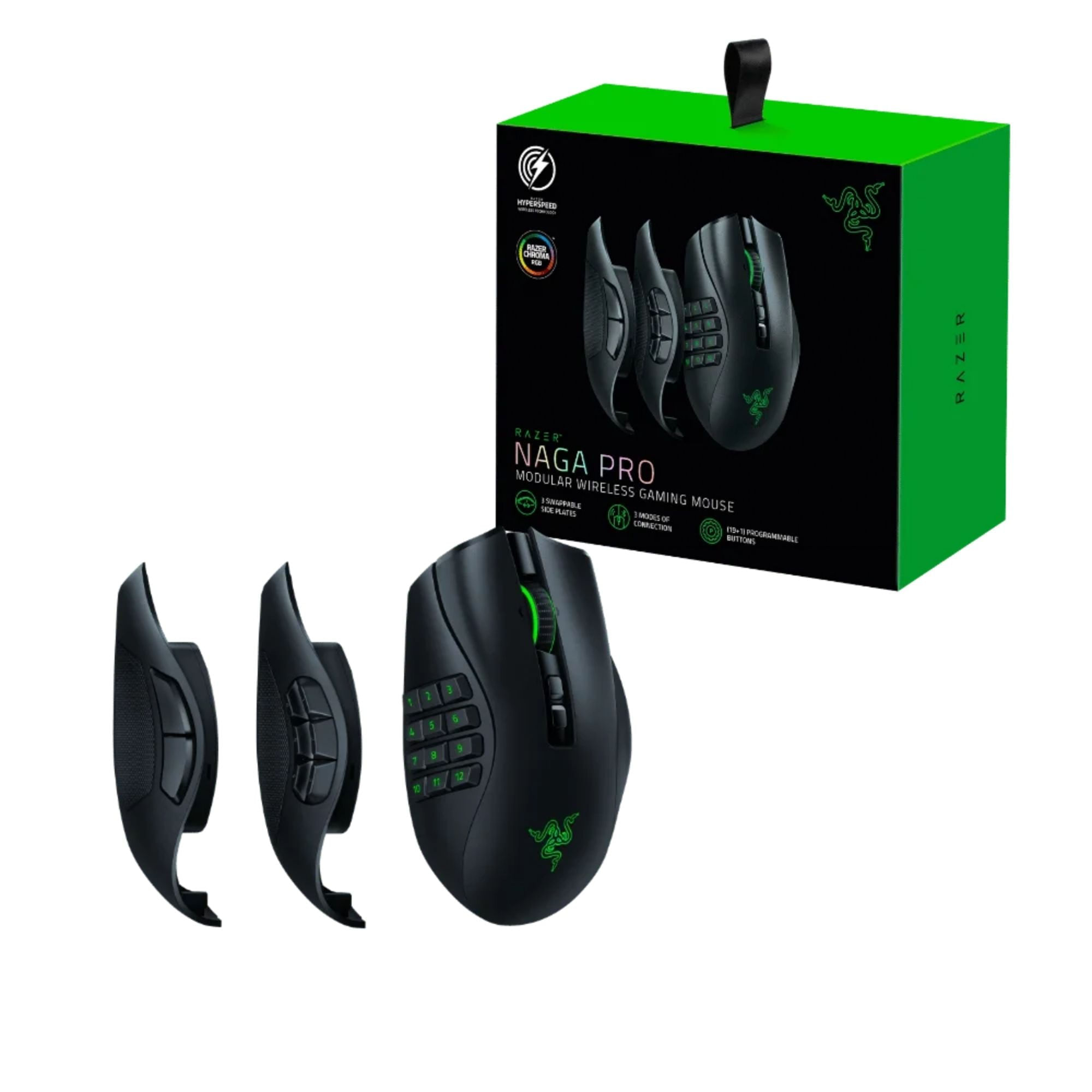 Mouse Gamer Razer Inalámbrico Naga V2 Pro HYPERSPEED
