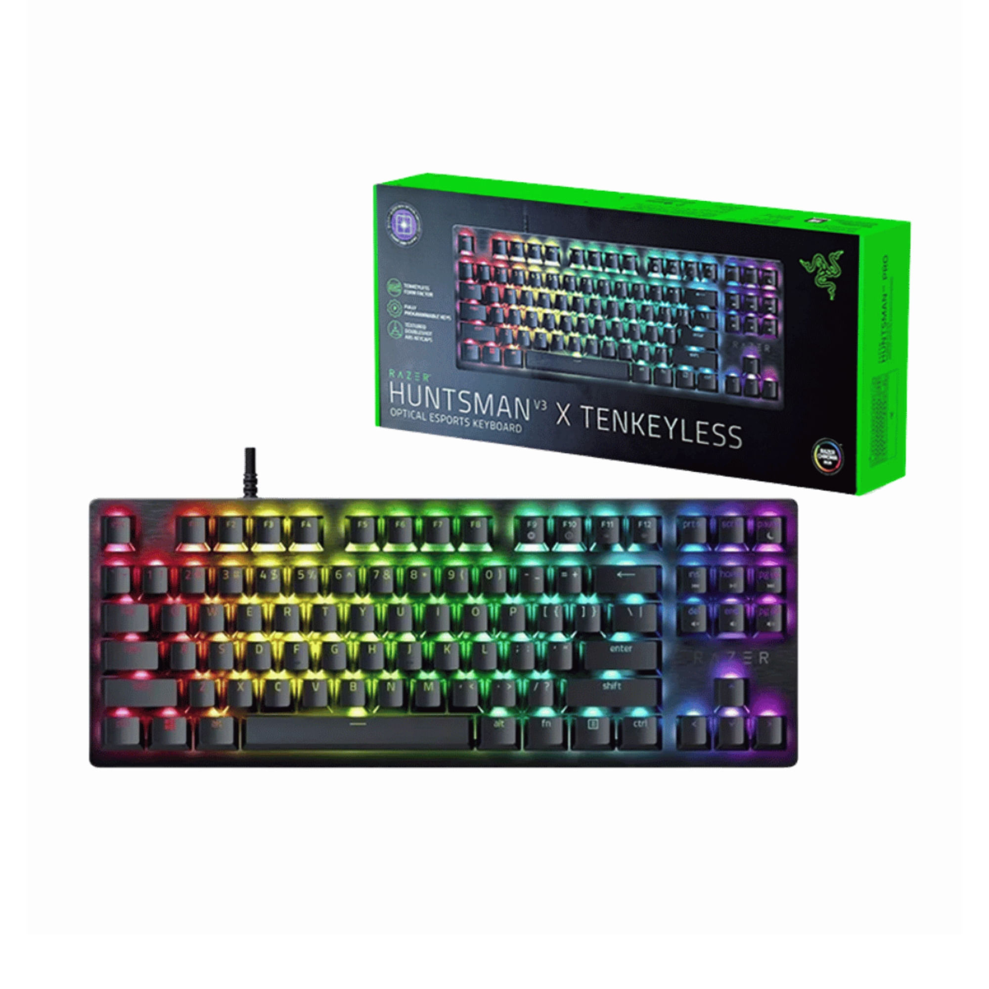Teclado Razer Huntsman V3 X Tenkeyless - Optical Esports (Switch Purpura) Español