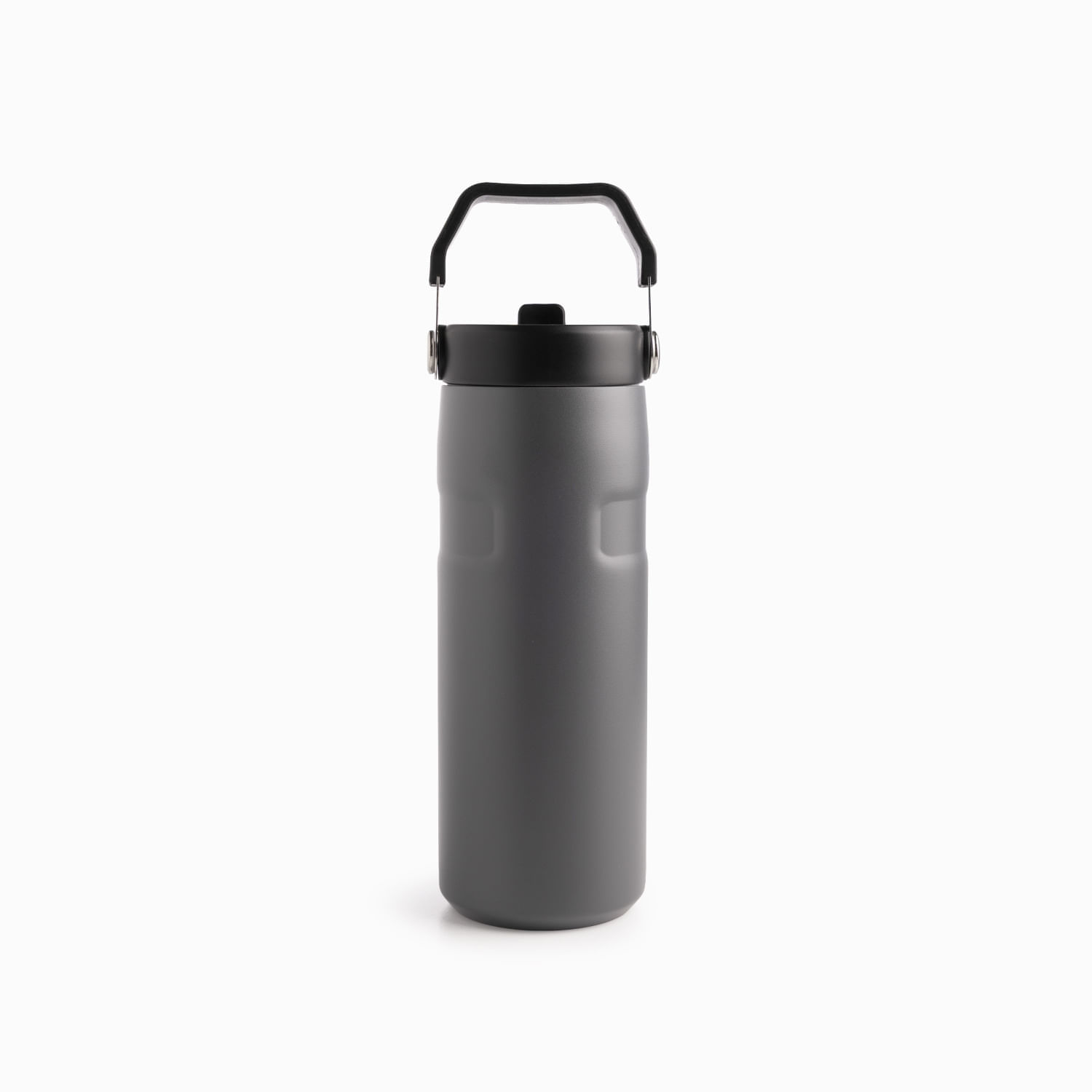 Termo doble pared con pitillo gris 500ml