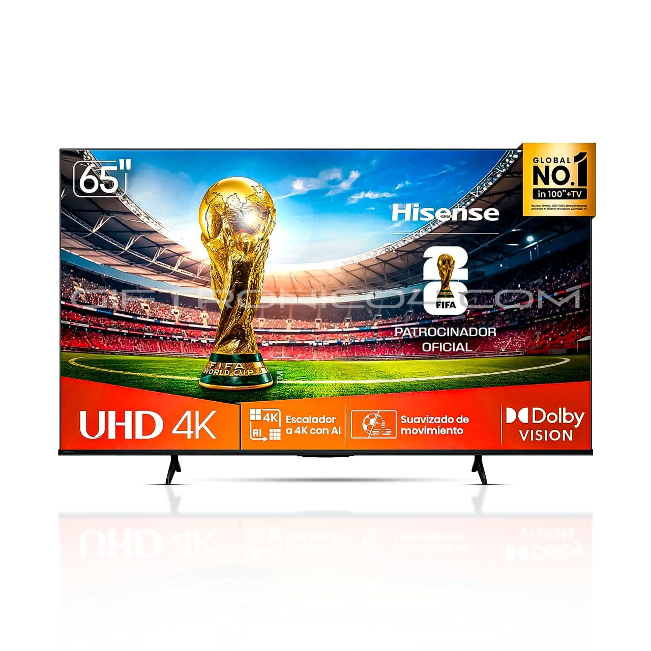 Televisor Hisense 65" Pulgadas A5NV Smart TV UHD 4K: Colores Vibrantes y Diseño Elegante.
